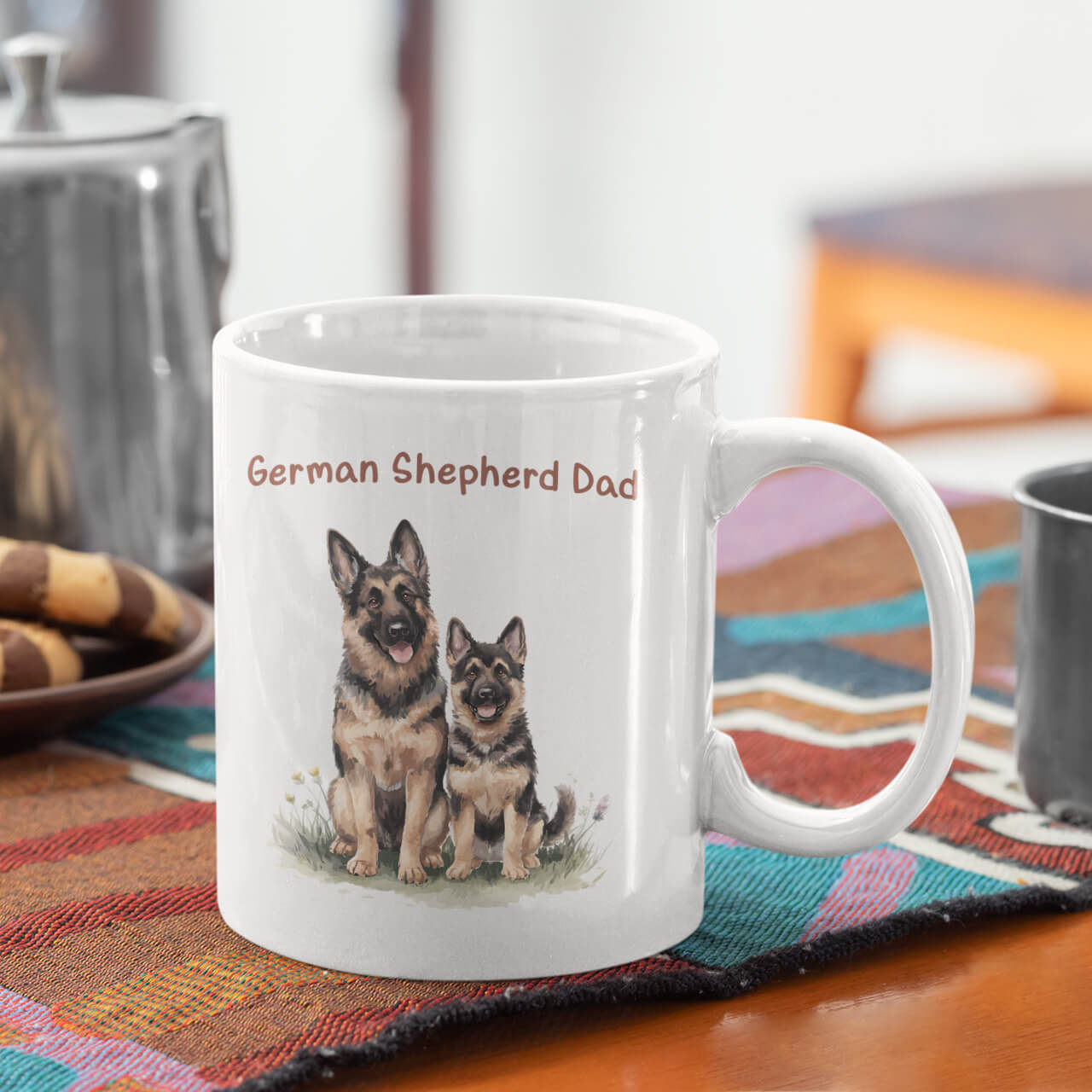 German Shepherd Dad Mug β Dog Lover Coffee Cup, Gift for Pet Dads