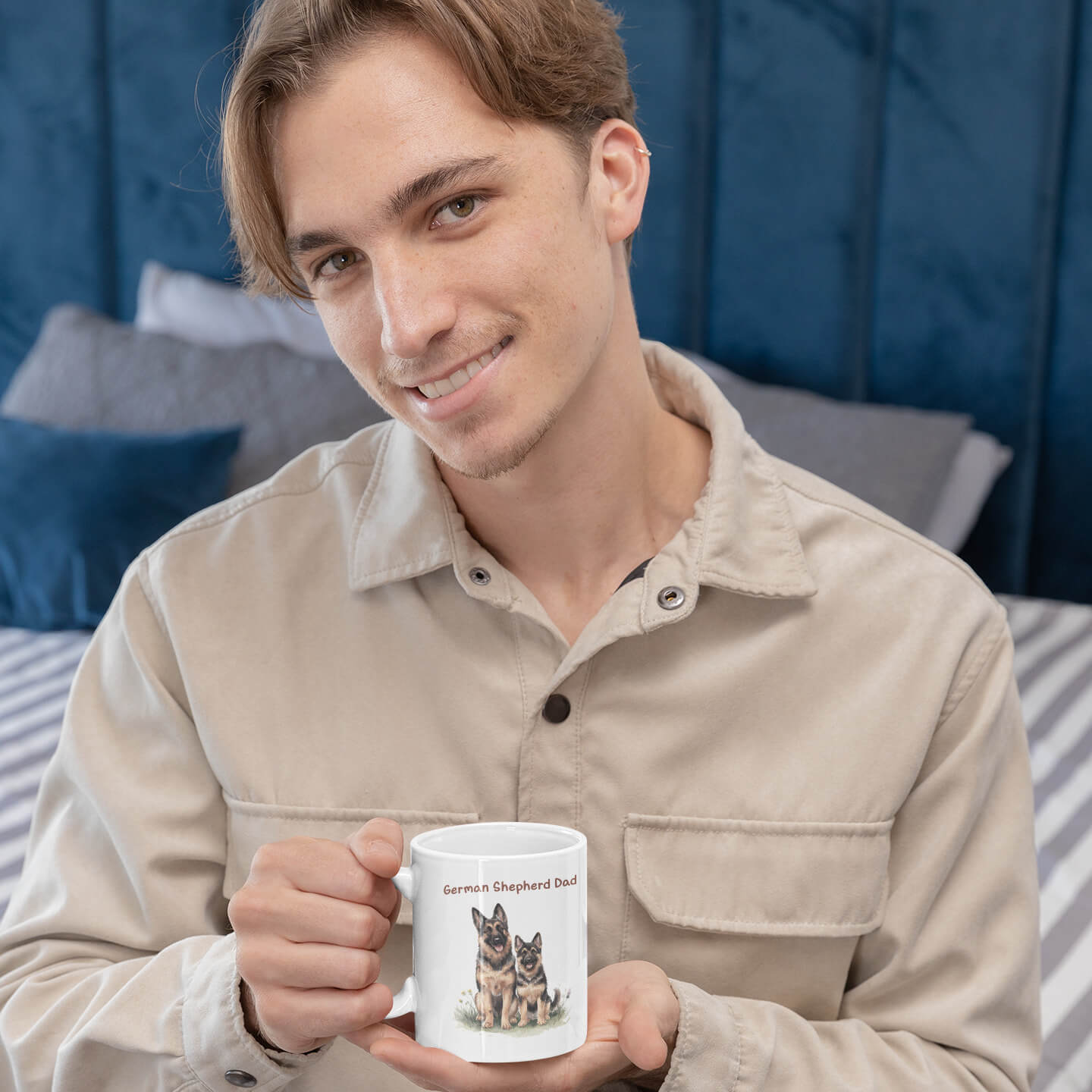 German Shepherd Dad Mug β Dog Lover Coffee Cup, Gift for Pet Dads