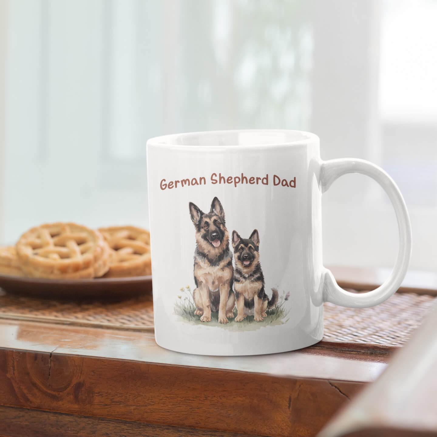 German Shepherd Dad Mug β Dog Lover Coffee Cup, Gift for Pet Dads