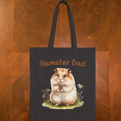 Hamster Dad Tote Bag – Cute Watercolor Pet Lover Gift