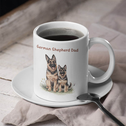 German Shepherd Dad Mug – Dog Lover Coffee Cup, Gift for Pet Dads