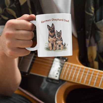 German Shepherd Dad Mug – Dog Lover Coffee Cup, Gift for Pet Dads